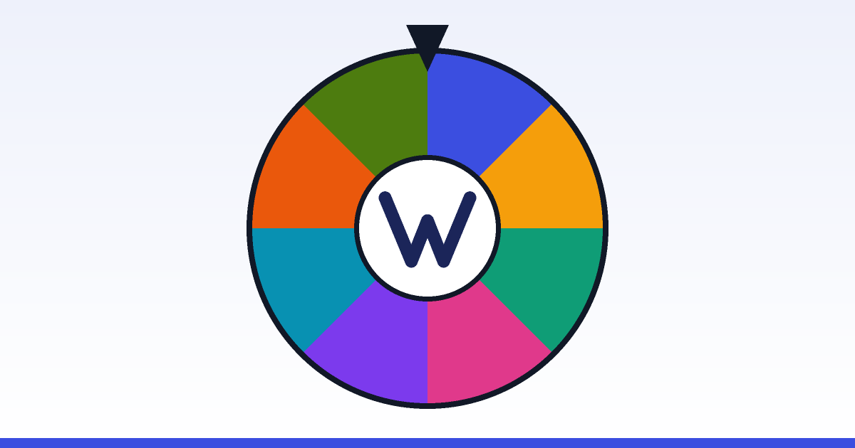 Spin the Wheel – Free Wheel Spinner & Name Picker | WheelToss